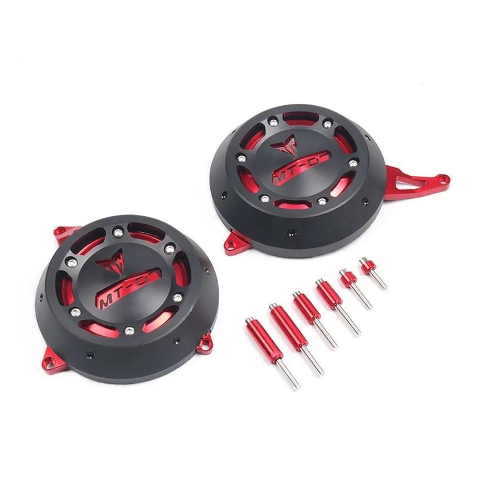 mojieuouo Für MT-07 MT07 MT 07 FZ-07 FZ07 FZ 07 2014-2023 Motor Stator Motor Schutzhülle Schutz Protektoren(Red) von mojieuouo