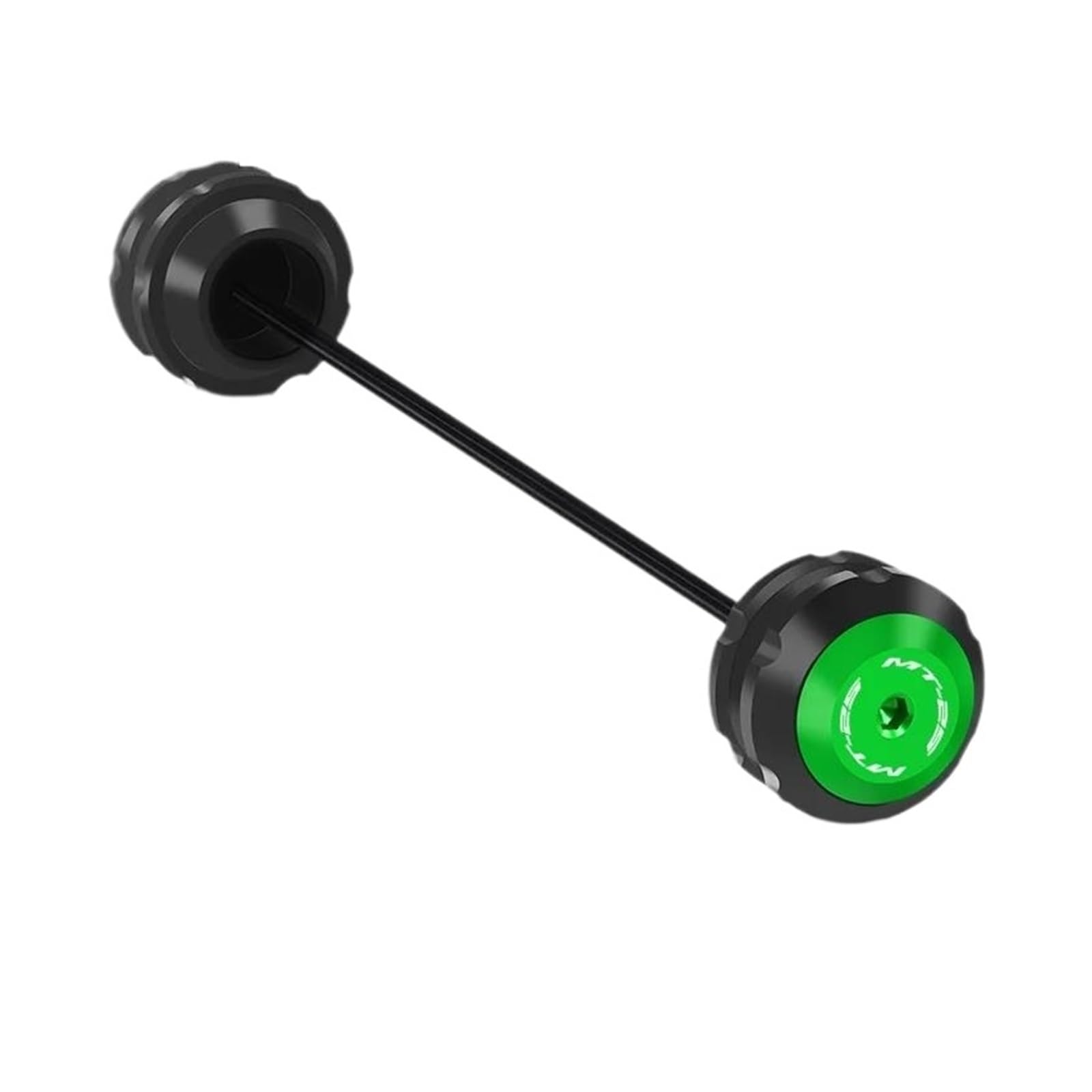 mojieuouo Für MT-25 MT25 2015-2022 2023 2024 Vorder- Und Hinterradachse Gabel Crash Slider Fallschutzpolster(Green Rear) von mojieuouo