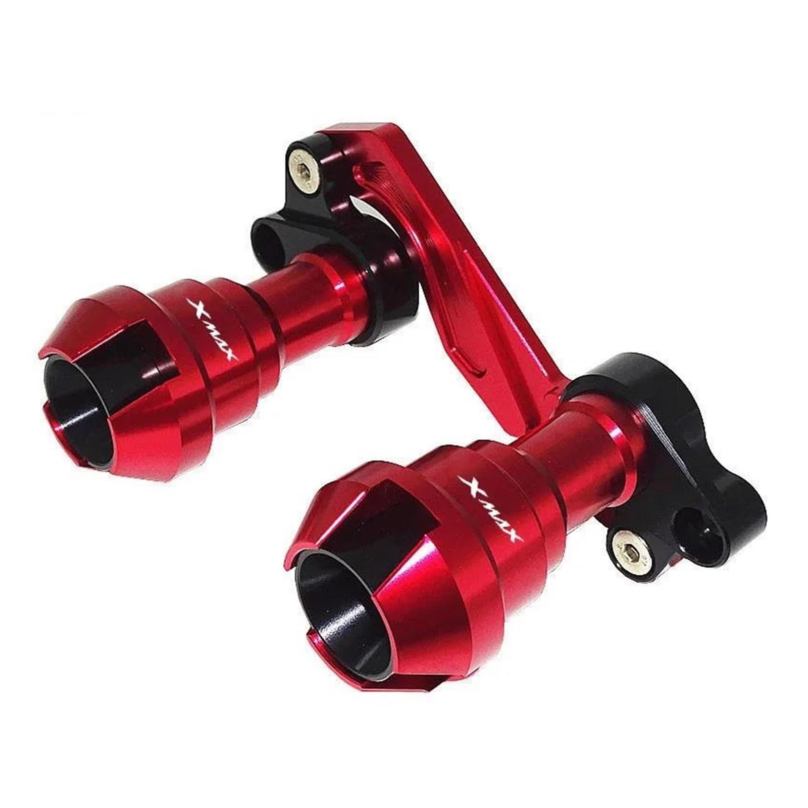 mojieuouo Für XMAX300 Xmax 300 Vorderradgabel Rad Herbst Schalldämpfer Rohr Rahmenschutz Rahmenschieber Anti Crash Protector(Red) von mojieuouo