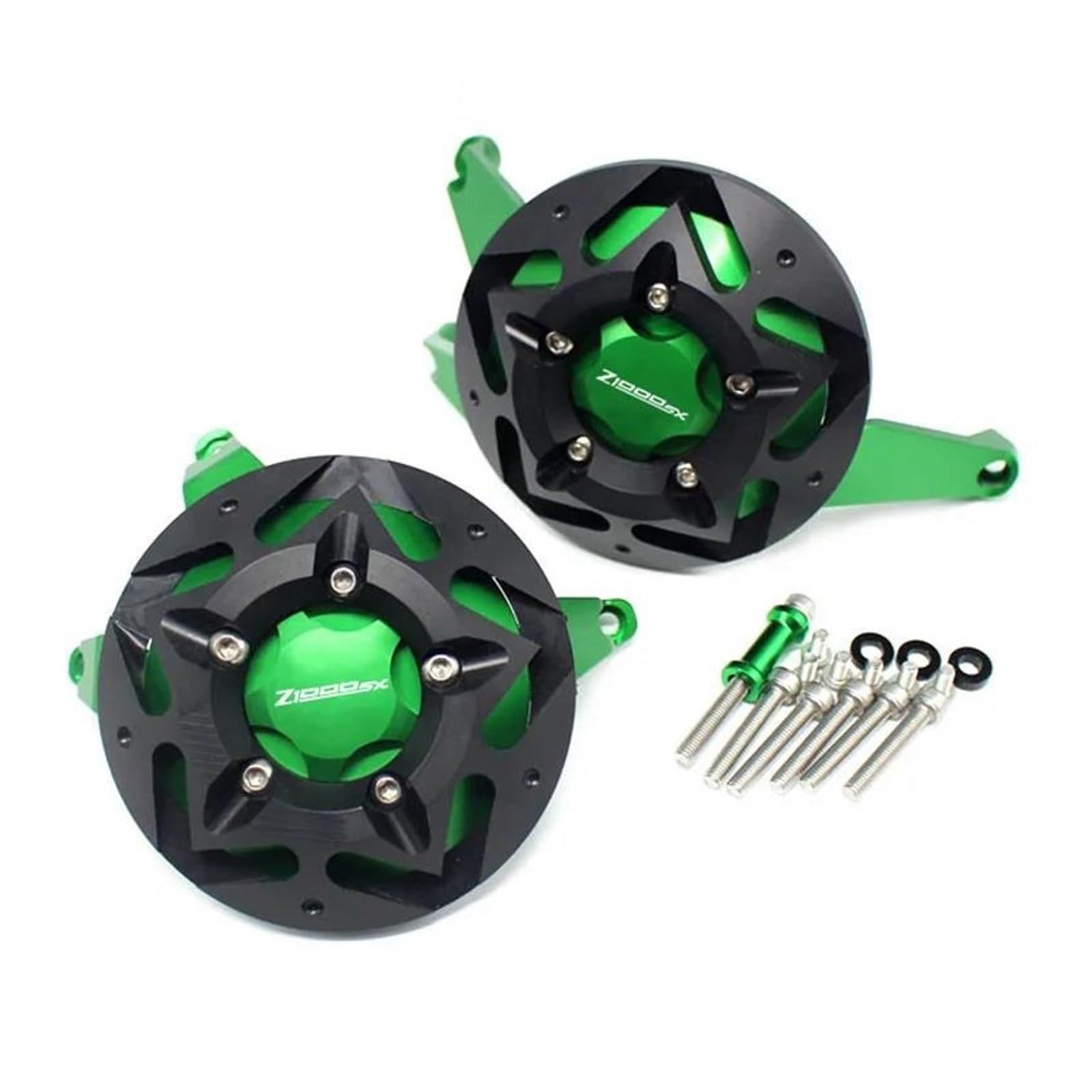 mojieuouo Für Z1000 Z1000R Z1000SX Z 1000 2010-2024 2023 2022 Motor Stator CNC Motor Schutzhülle Schutz Protektoren(Green d) von mojieuouo