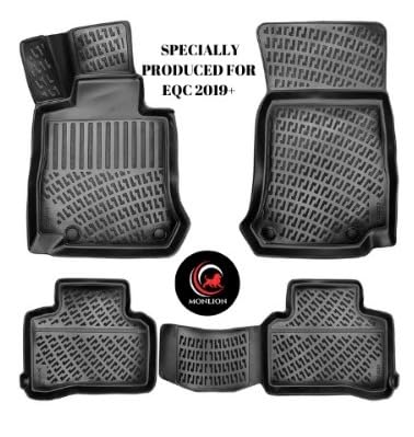 MONLION EQC 2019+ Sonrası Pool Mat Front/Rear Set Price, Special Production Black von monlıon