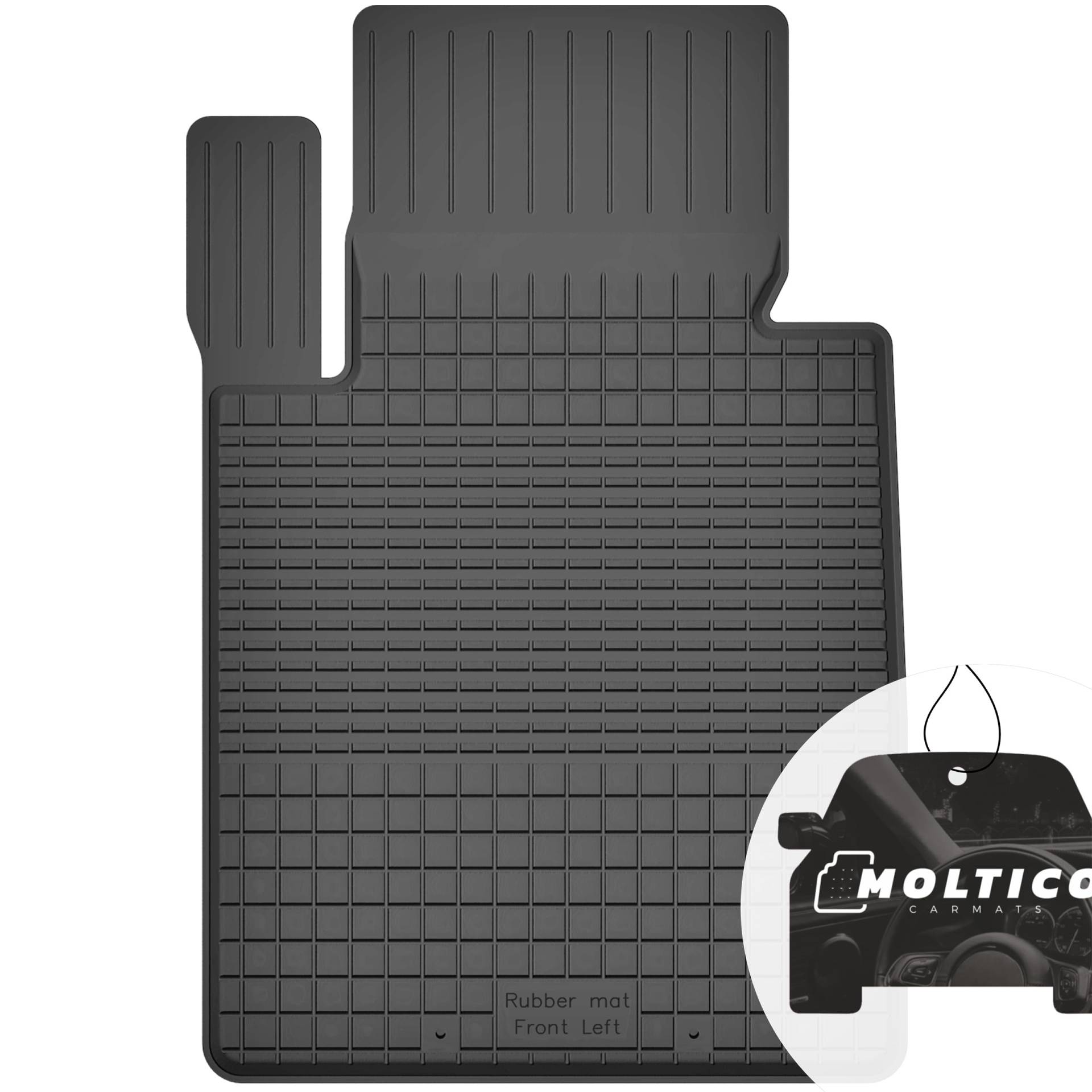 moto-MOLTICO Fahrer Gummimatten Auto, 1-teiliges Set, Allwetter Gummi Fußmatten mit Rand, Antirutsch & Wasserfest Autoteppiche - passend für BMW X3-Series F25 2010-2017 von moto-MOLTICO