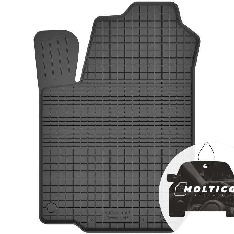 Fahrer Gummimatten mit Rand Auto Fußmatten Gummi Automatten Passgenau 1-teilig Set - passend für Toyota Urban Cruiser 2008-2014 von moto-MOLTICO