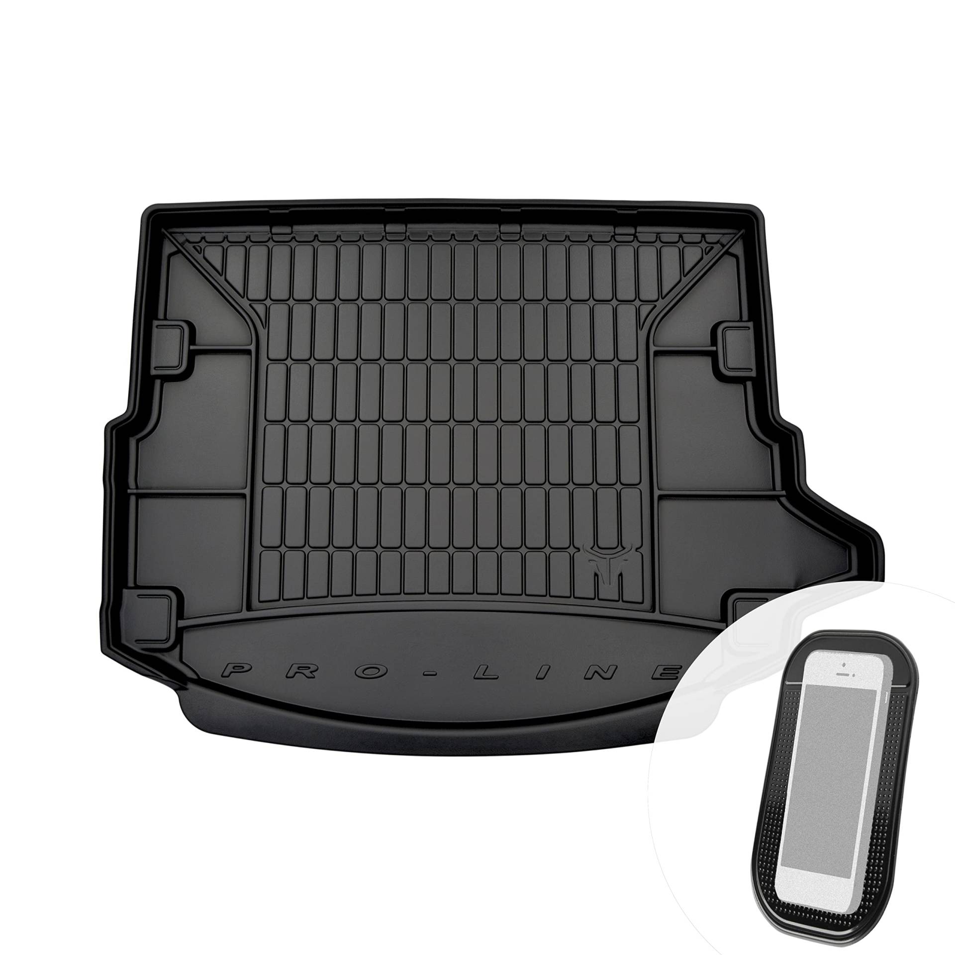 Gummi Kofferraummatte Kofferraumwanne mit Organizer-Funktion passend für Land Rover Discovery Sport ab 2014 von moto-MOLTICO