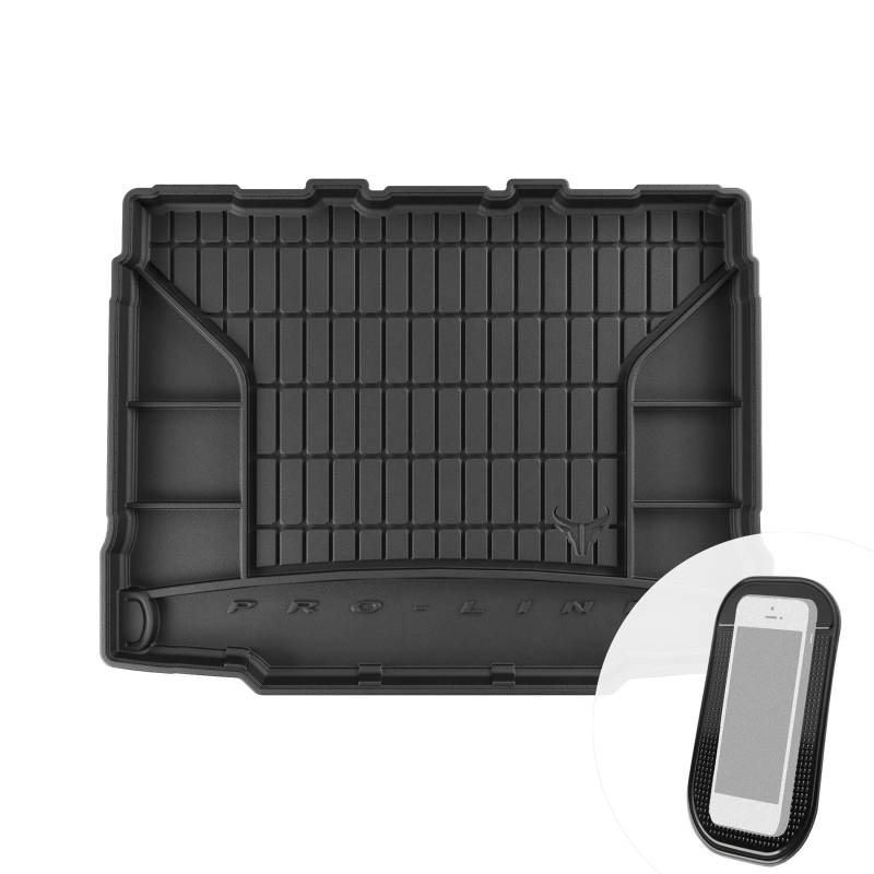 Gummi Kofferraummatte Kofferraumwanne mit Organizer-Funktion passend für Skoda Yeti 2009-2017 von moto-MOLTICO