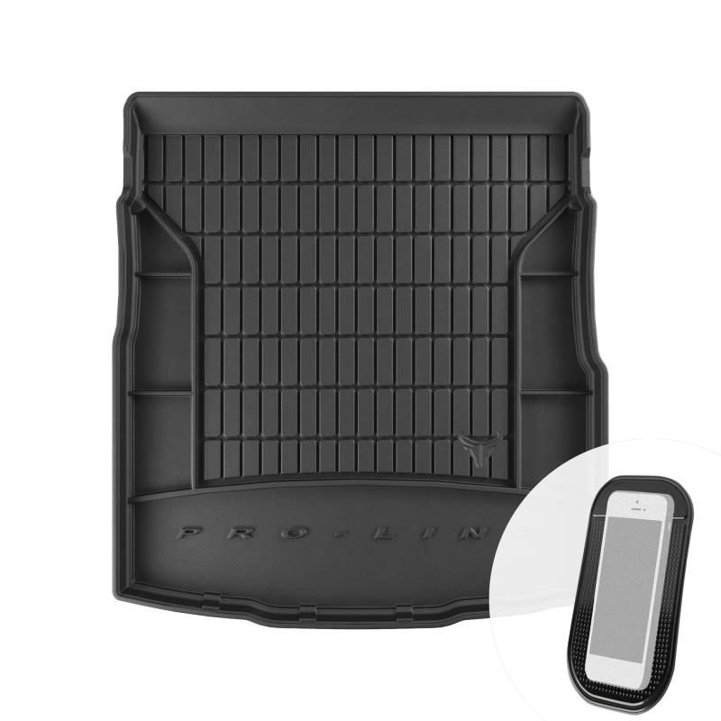 Gummi Kofferraummatte Kofferraumwanne mit Organizer-Funktion passend für VW Passat B8 ab 2014 von moto-MOLTICO