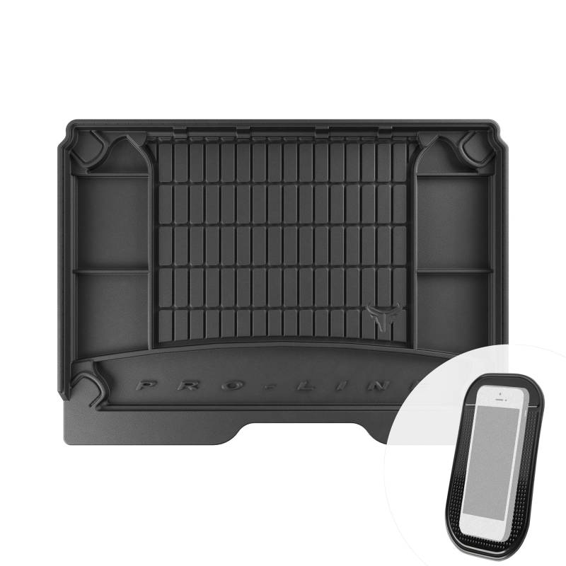 Gummi Kofferraumwanne mit Organizer-Funktion passend für Citroen Berlingo II Peugeot Partner II 2008-2018 von moto-MOLTICO