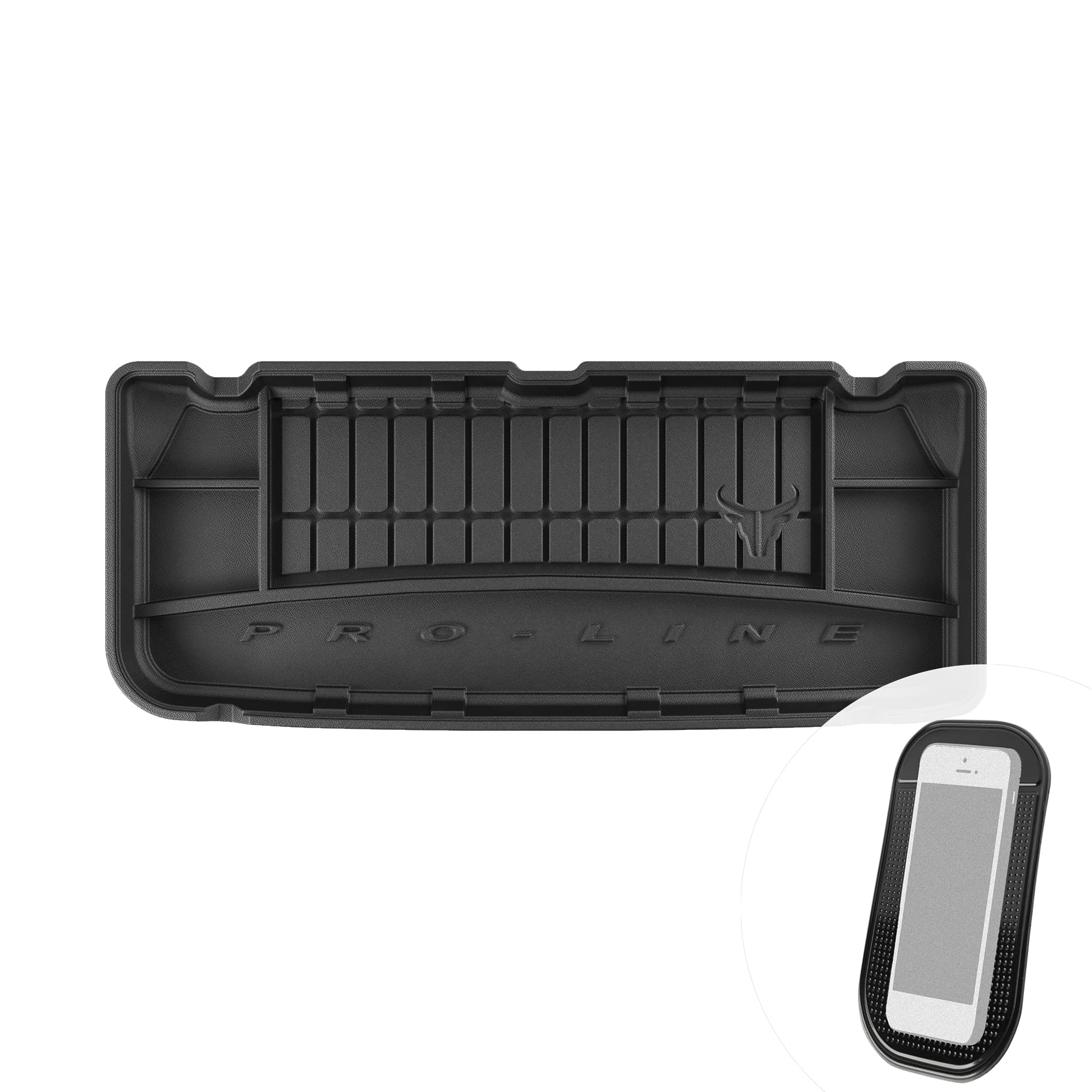 Gummi Kofferraumwanne mit Organizer-Funktion passend für Mini Cooper One I R50 2001-2006 von moto-MOLTICO