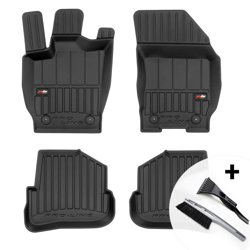 moto-MOLTICO 3D Gummimatten Auto Fußmatten Gummi Automatten 4-teilig Set - passend für Audi A1 Sportback 2010-2018 von moto-MOLTICO