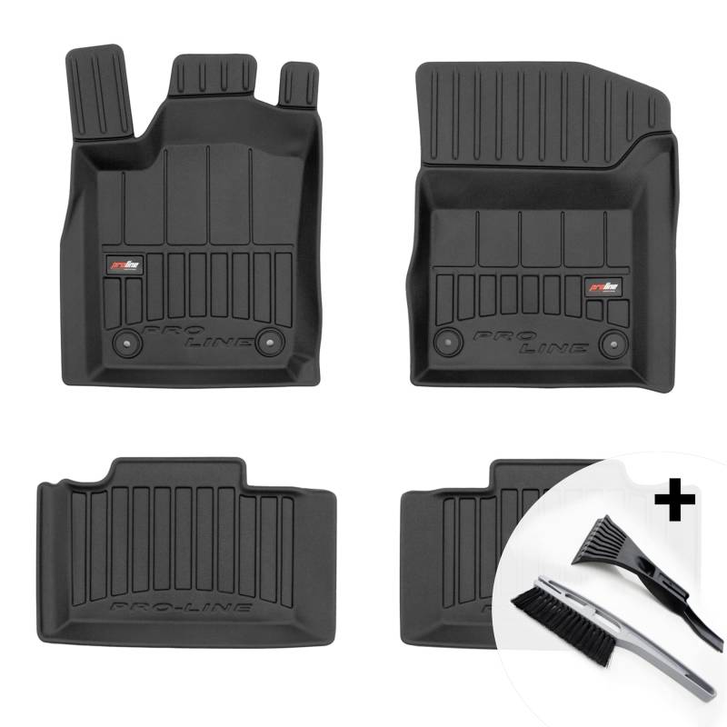 moto-MOLTICO 3D Gummimatten Auto Fußmatten Gummi Automatten 4-teilig Set - passend für Jeep Grand Cherokee IV 2010-2021 von moto-MOLTICO