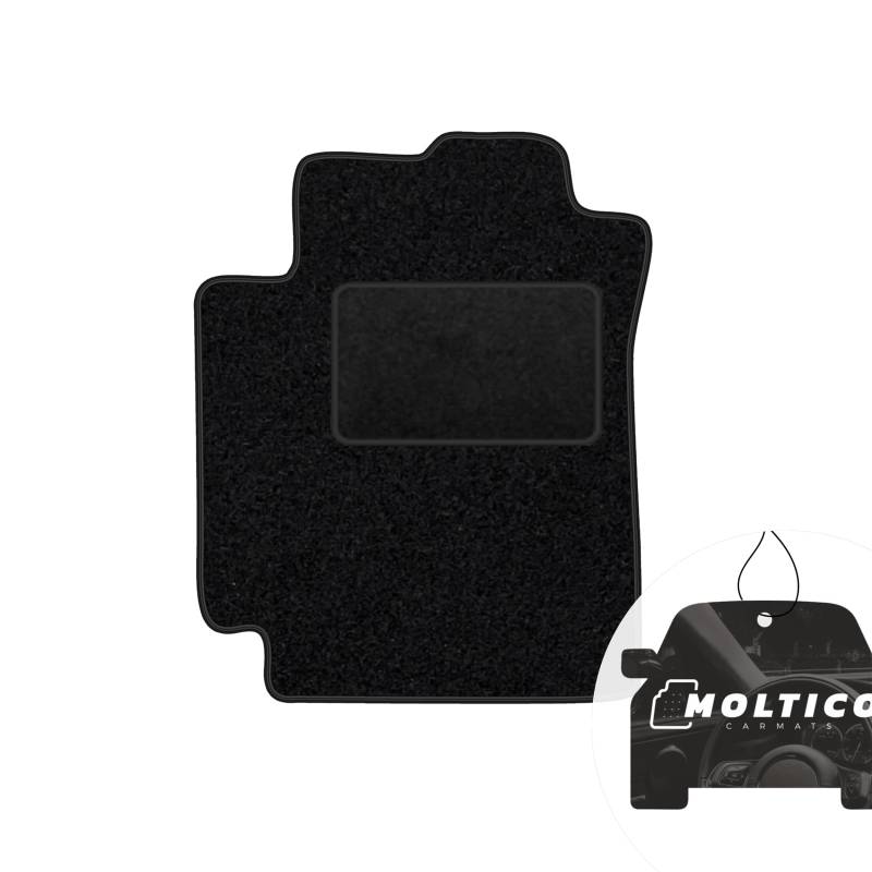 moto-MOLTICO Fahrer Fußmatte Auto Velours Fahrerseite Autoteppiche Schwarz Fahrermatte 1-teilig passend für Suzuki Grand Vitara II 2005-2014 5 Türen von moto-MOLTICO