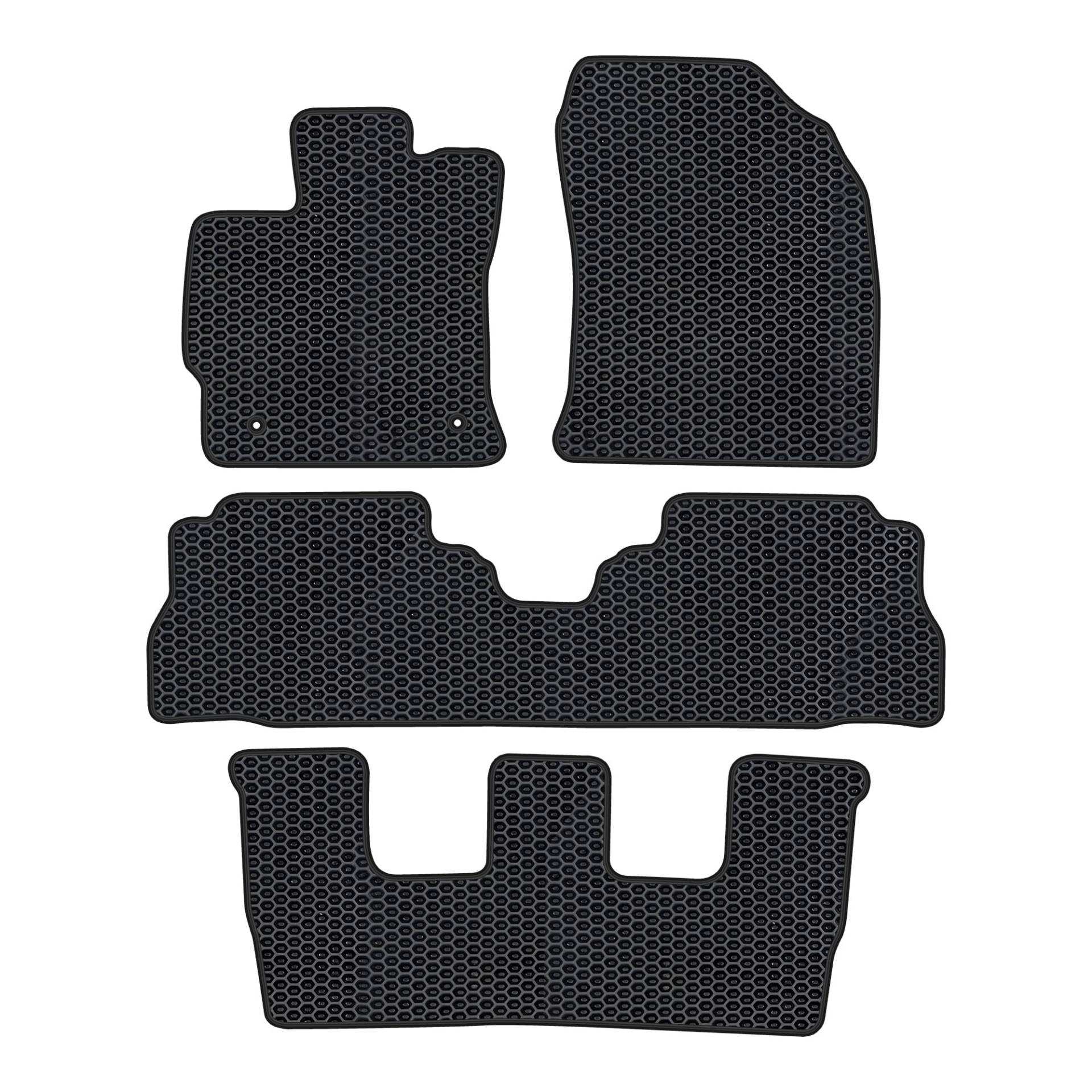 moto-MOLTICO Fußmatte Auto - Automatten - Auto Teppiche - Eva Material Auto Fussmatten - Car Mats - Auto Fußmatten passend für Toyota Prius Plus ab 2011 von moto-MOLTICO