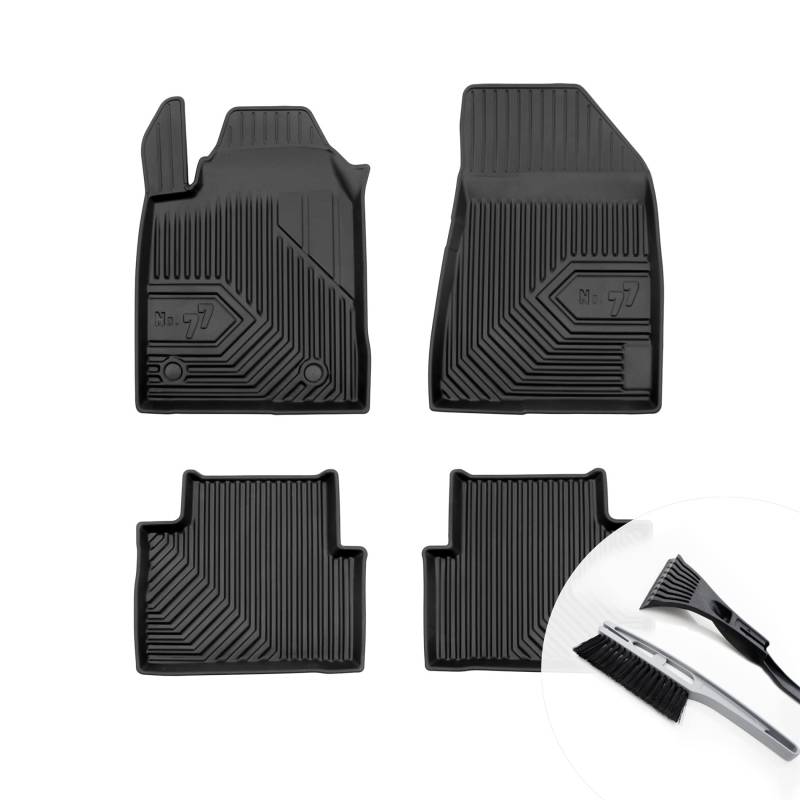 moto-MOLTICO Gummimatten Auto Fußmatten mit Rand Gummi Automatten 4-teilig Set - passend für Alfa Romeo Giulietta 2010-2020 von moto-MOLTICO