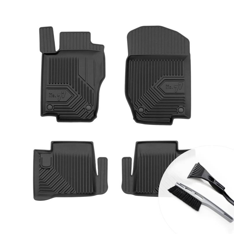 moto-MOLTICO Gummimatten Auto, 4-teiliges Set, Allwetter Gummi Fußmatten mit Rand, Antirutsch & Wasserfest Autoteppiche - passend für Mercedes-Benz ML W164 2005-2011 von moto-MOLTICO