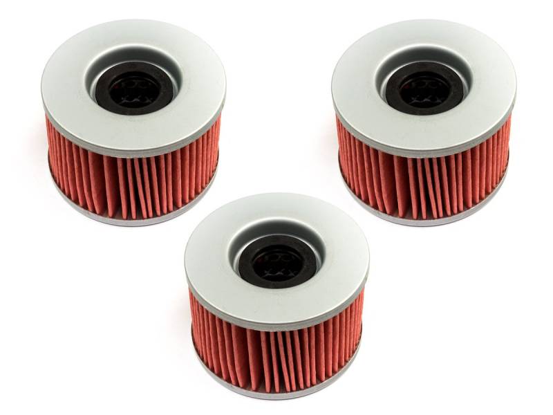 Ölfilter Set 3 Stück Moto Filters MF111 für Honda von moto accessories