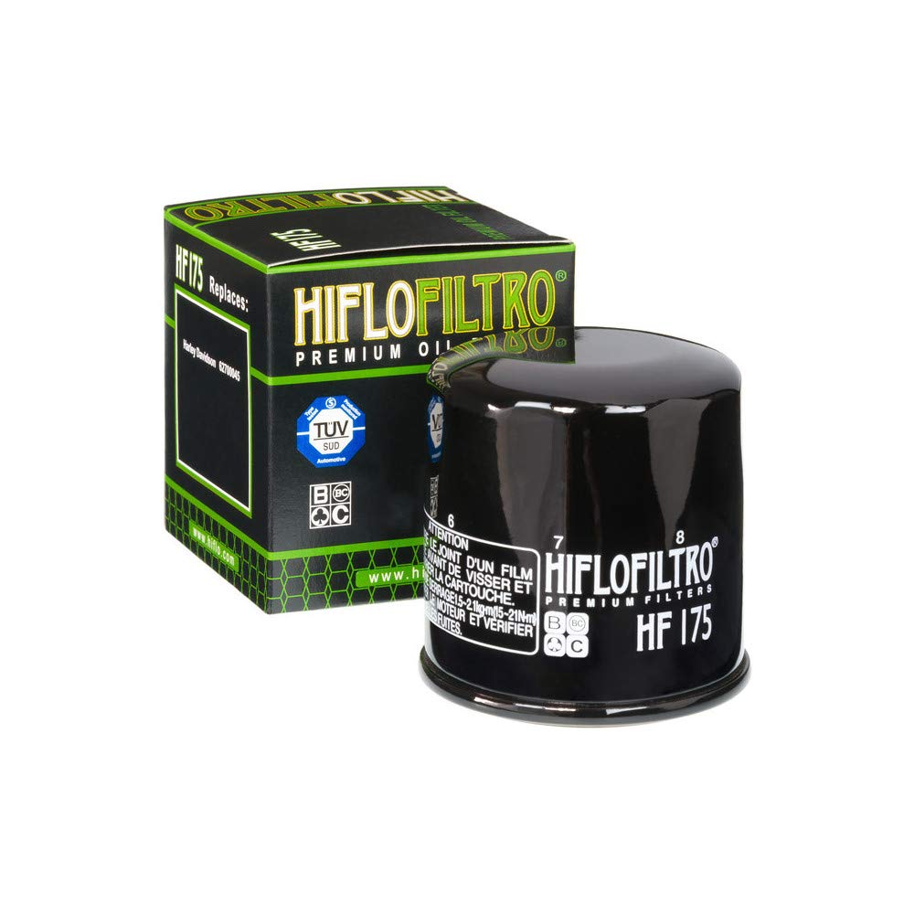 Hiflofiltro Ölfilter HF175 schwarz Harley Davidson Street 750 von motodak