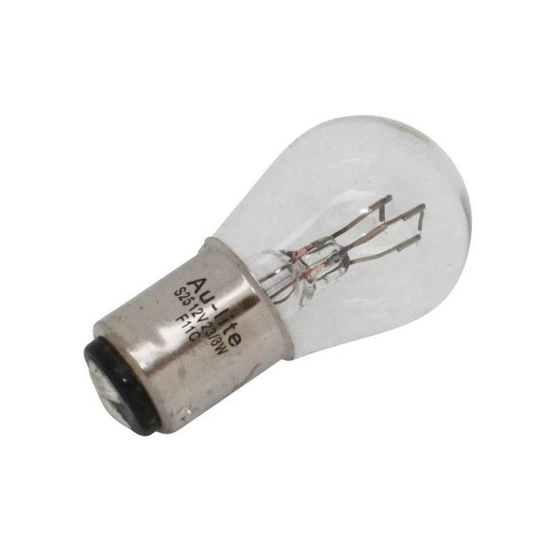 Motodak Glühlampe 12 V 23 – 8 W Standard P23 – 8 W Sockel Bay15d Standard weiß (Rücklicht + Stop) (10 Stück) – p2r von motodak