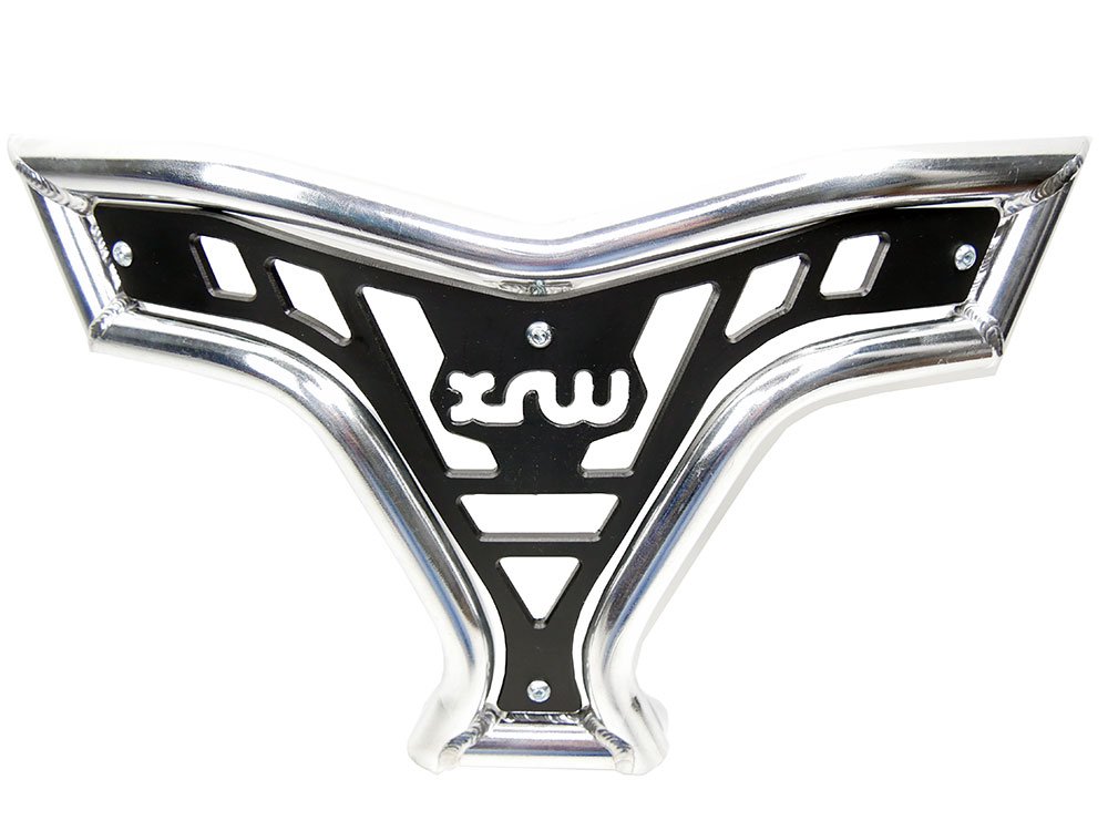 Front Bumper Ersatzteil für/kompatibel mit Kymco KXR Maxxer 250-300 silber schwarz von motorsportgoetz