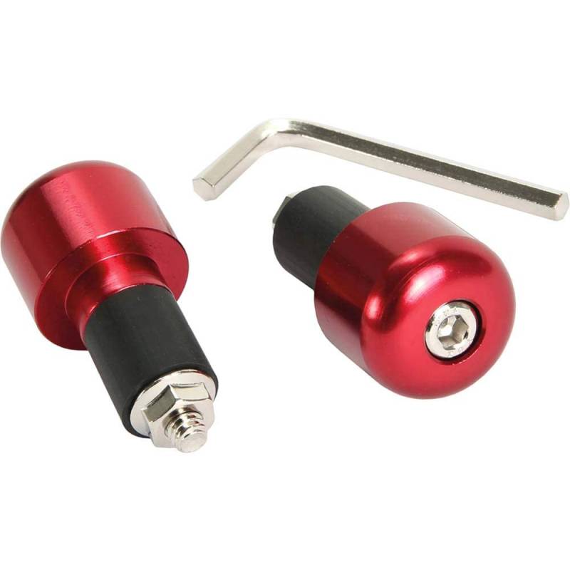 Lenker-Gegengewicht Set Aluminium 17,5mm Rot von motorsportgoetz