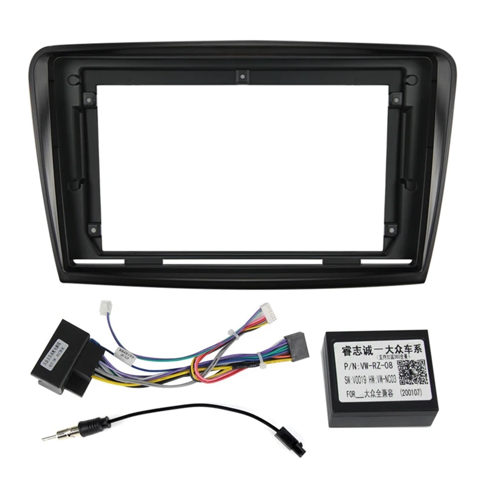 Auto-Audio-Rahmen 2 Din Autoradio Stereo Blende/Passend for Skoda Superb 2008-2015 Panelmontage Einbau Armaturenbrett Kit Rahmen Blende Audio,Autoradio Radioblende Doppel von mraznlbm