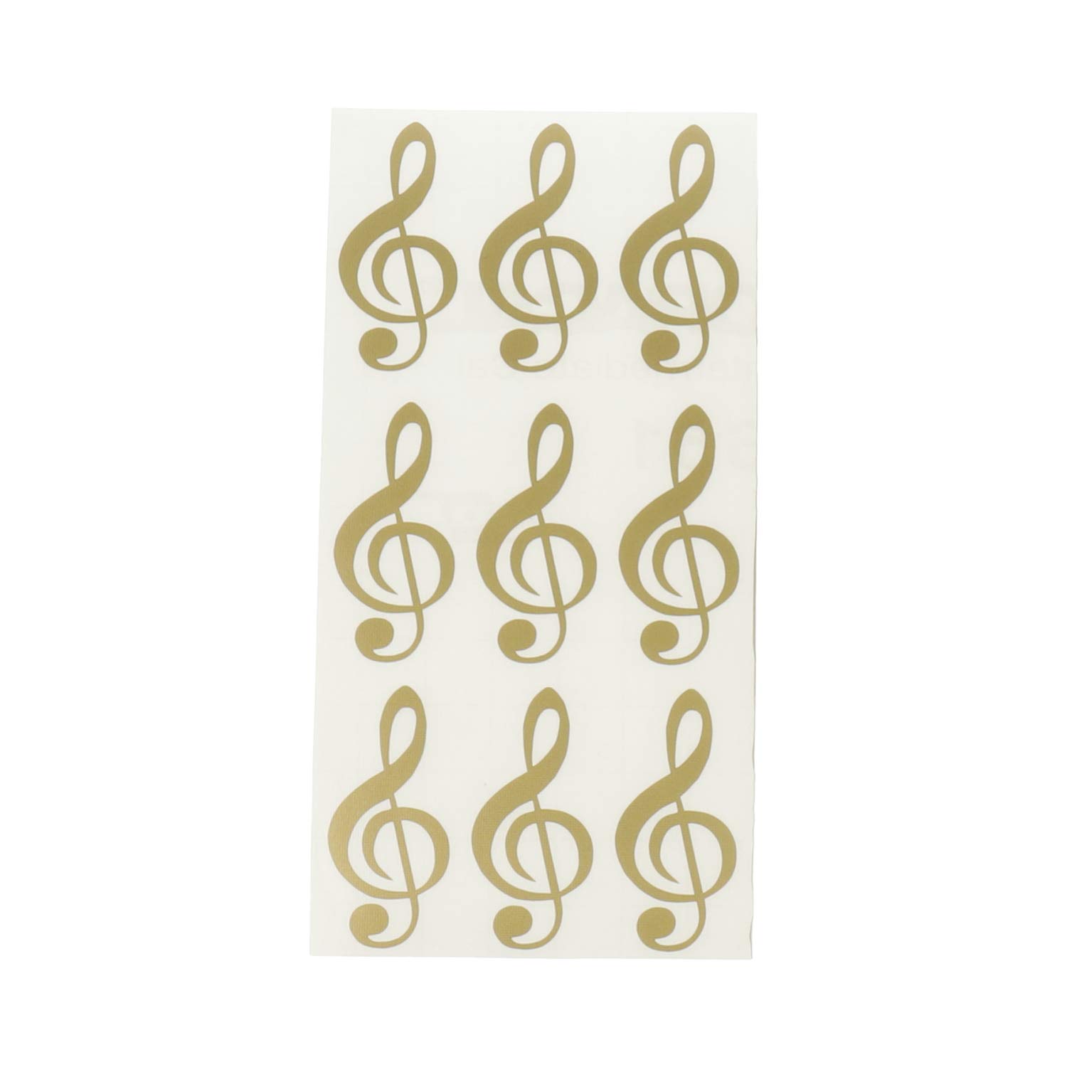 mugesh Aufkleber Violinschlüssel/Notenschlüssel wetterfest 4cm - Schönes Geschenk für Musiker (Gold) von mugesh