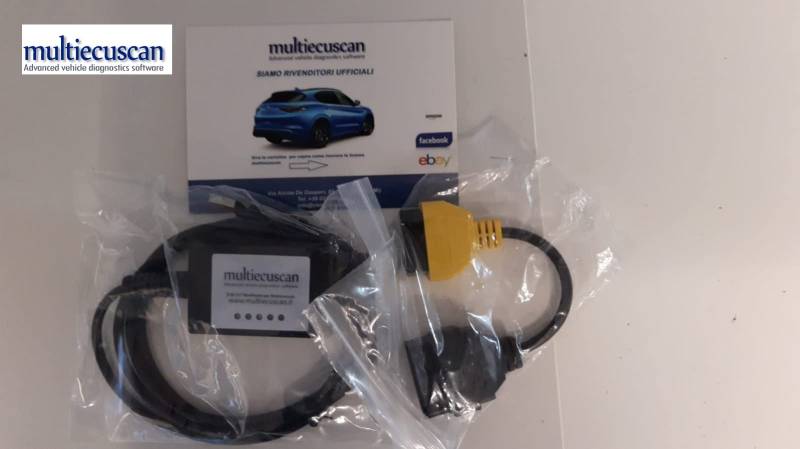 multiecuscan Elm modifizierter Can + Lizenz für Service auf Italienisch 327 + 3 Punto Mito Giulietta von multiecuscan