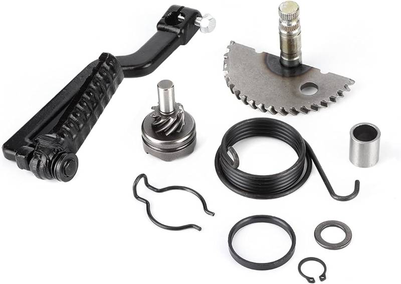 Starter Shaft Kit, Kickstarterwelle Gear Assembly Moped Kickstarter Ritzel Kick Start Shaft Zwischenrad-Baugruppensatz Kick Start Hebelwelle Fit Motorradteile für GY6 49CC 50CC 80CC 100CC Roller von mumisuto