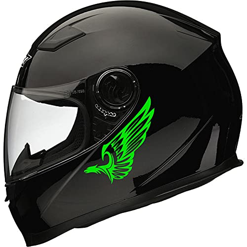 myrockshirt Adler fliegend Flügel 2 x Aufkleber f. Helm Motorrad Motorradhelm Bike Biker Sticker von myrockshirt