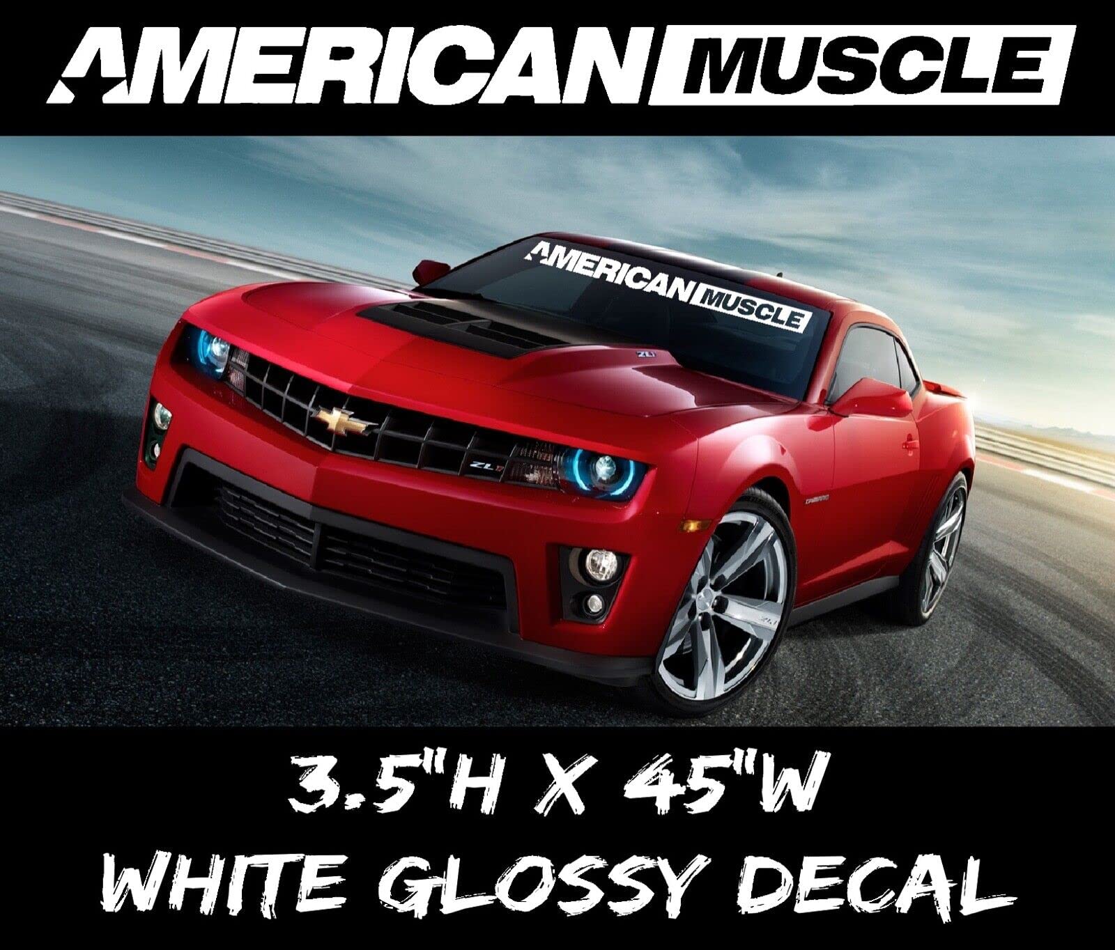 myrockshirt American Muscle 90 cm Muscle car Aufkleber JDM Tuning Sticker von myrockshirt