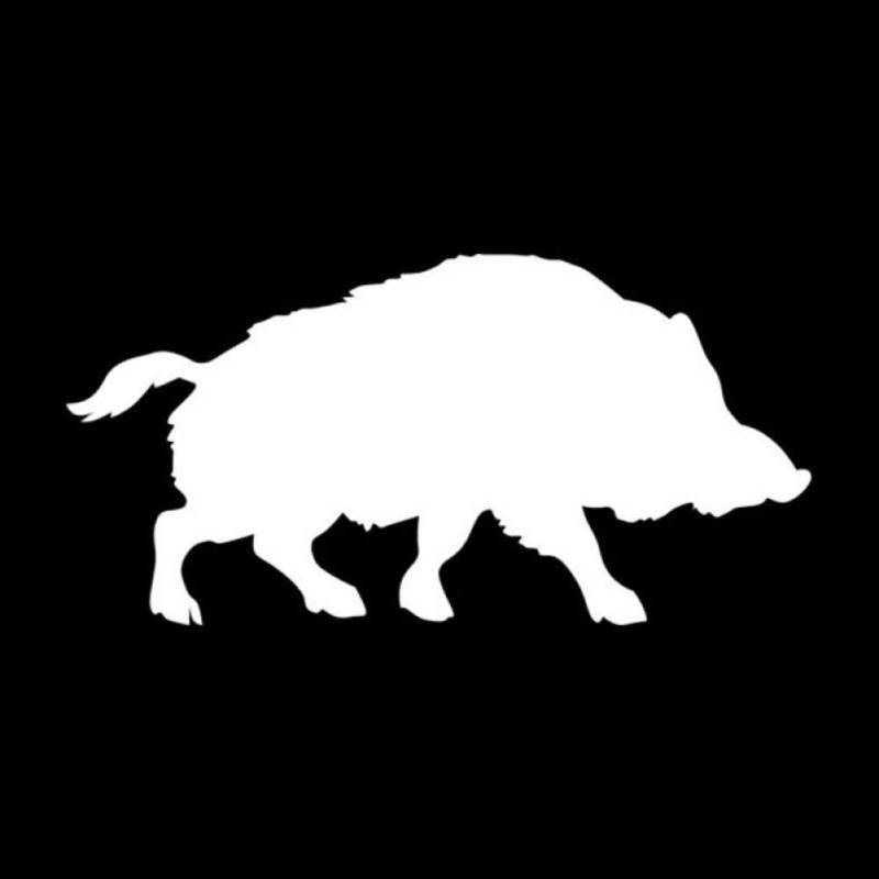 myrockshirt Eber Sau Wildschwein ca. 15cm Aufkleber Sticker FREIE Farbwahl Autoaufkleber Wandtattoo Sticker von myrockshirt