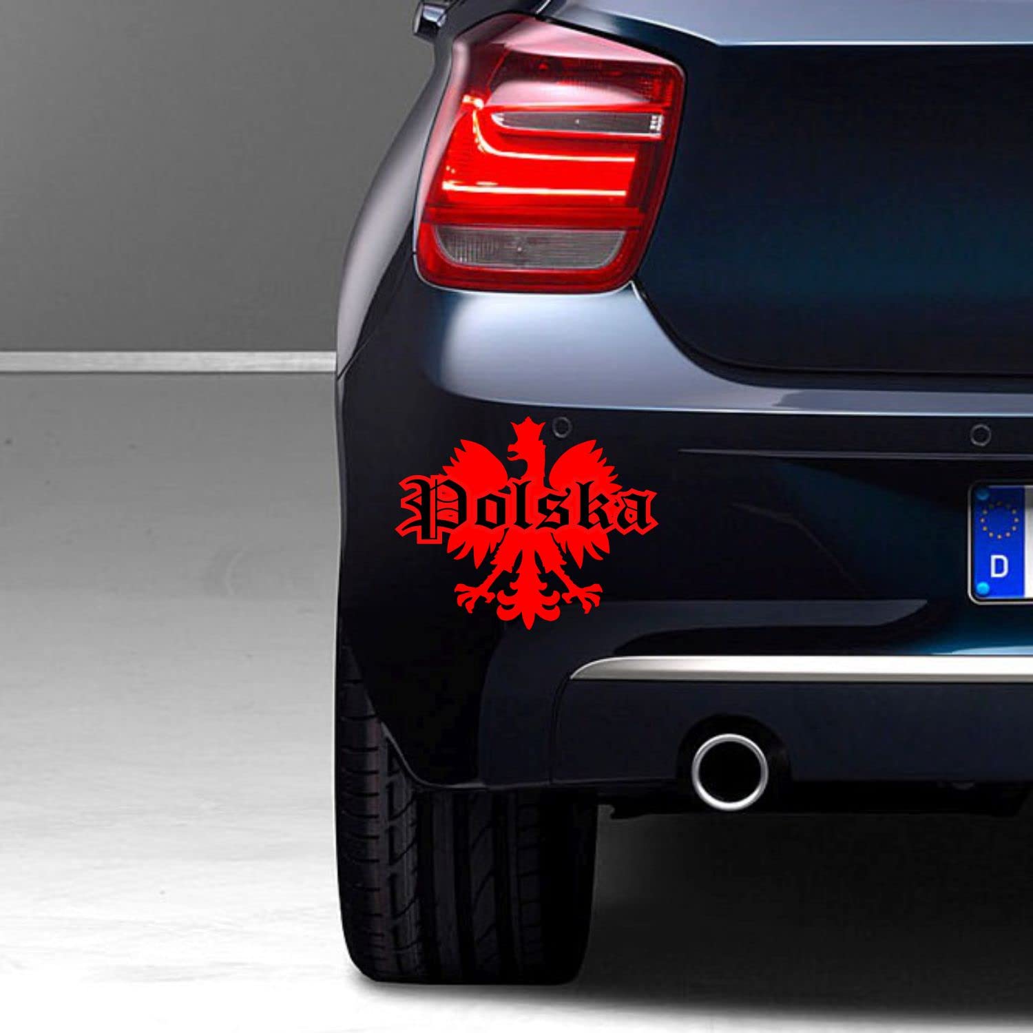 myrockshirt Polska Polen polnischer Adler XS 15 x 15 cm polnisch Pride Aufkleber Sticker Autoaufkleber von myrockshirt