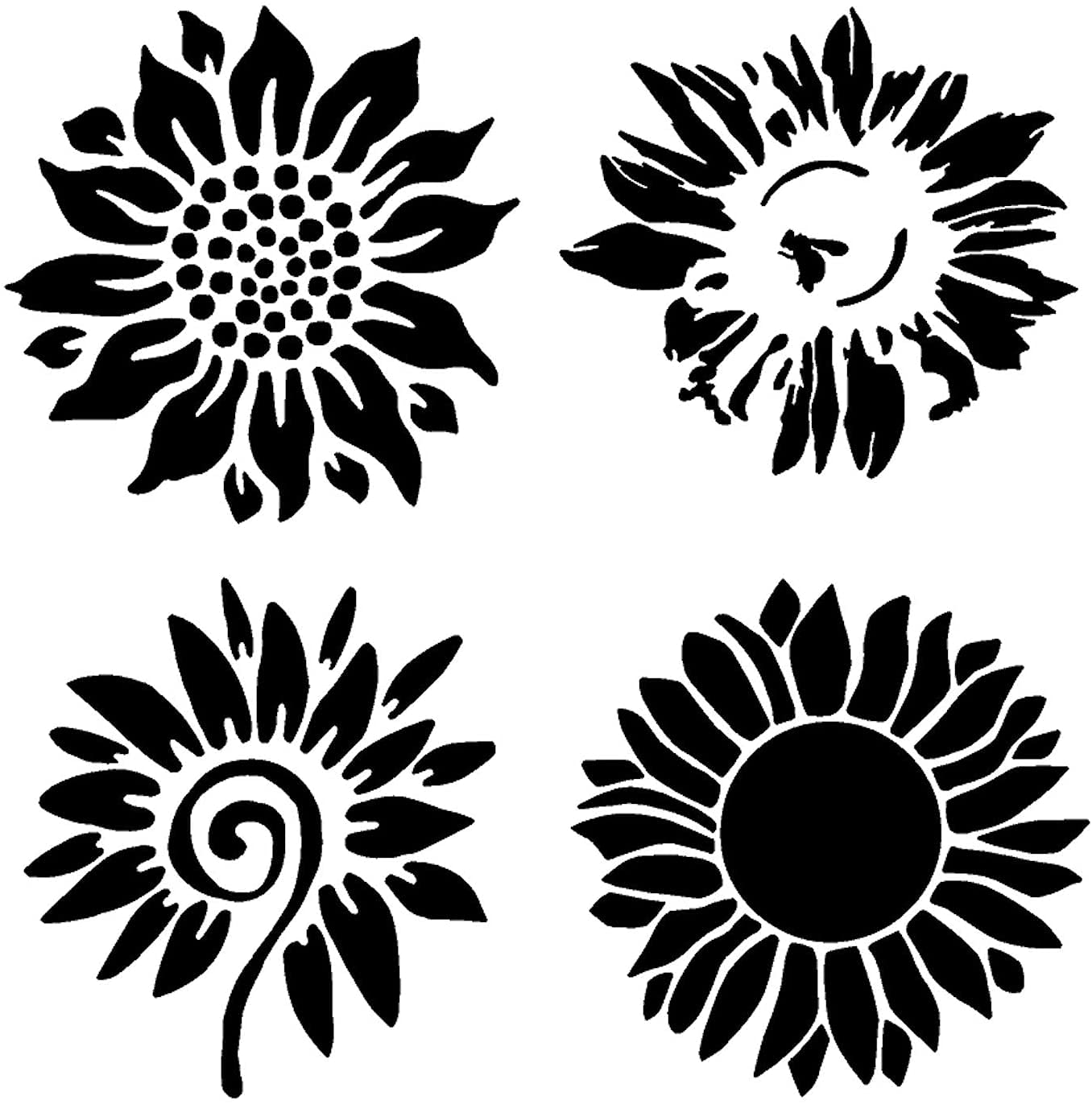 myrockshirt Sonnenblumen Sonnenblumen Sonnenblumen Set jeweils 10 cm Aufkleber Autoaufkleber Sticker Laptop Scheibe Wand Profi Qualität von myrockshirt