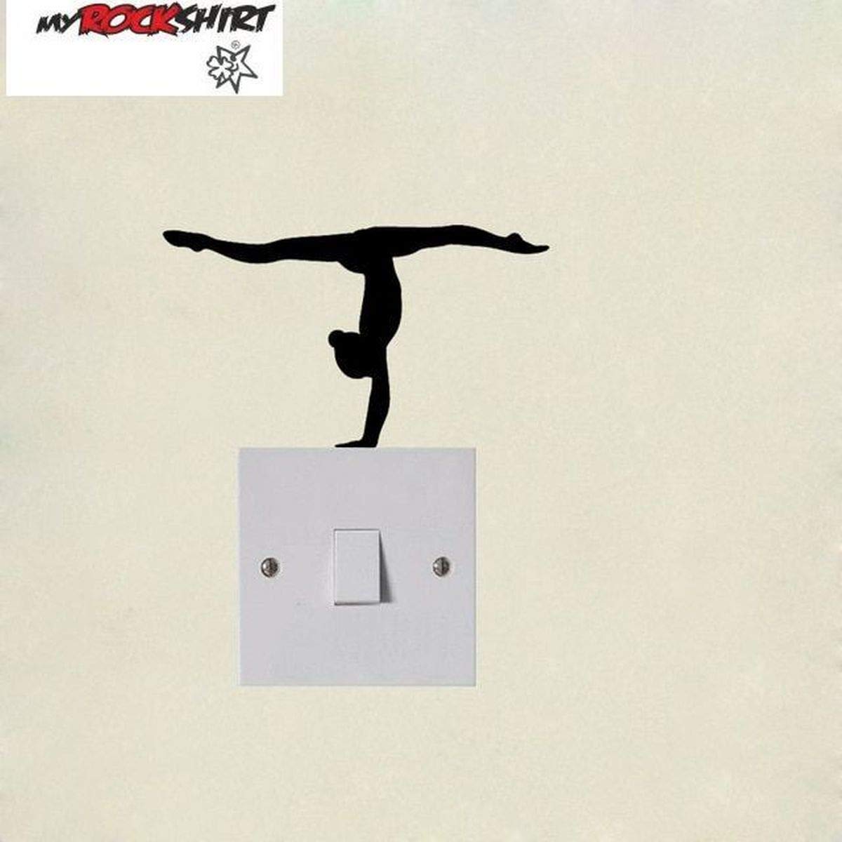 myrockshirt Steckdosenaufkleber/Lichtschalter Ballett Handstand ca.10cm Aufkleber,Sticker,Decal,Autoaufkleber,UV&Waschanlagenfest,Profi-Qualität,Wandtattoo von myrockshirt