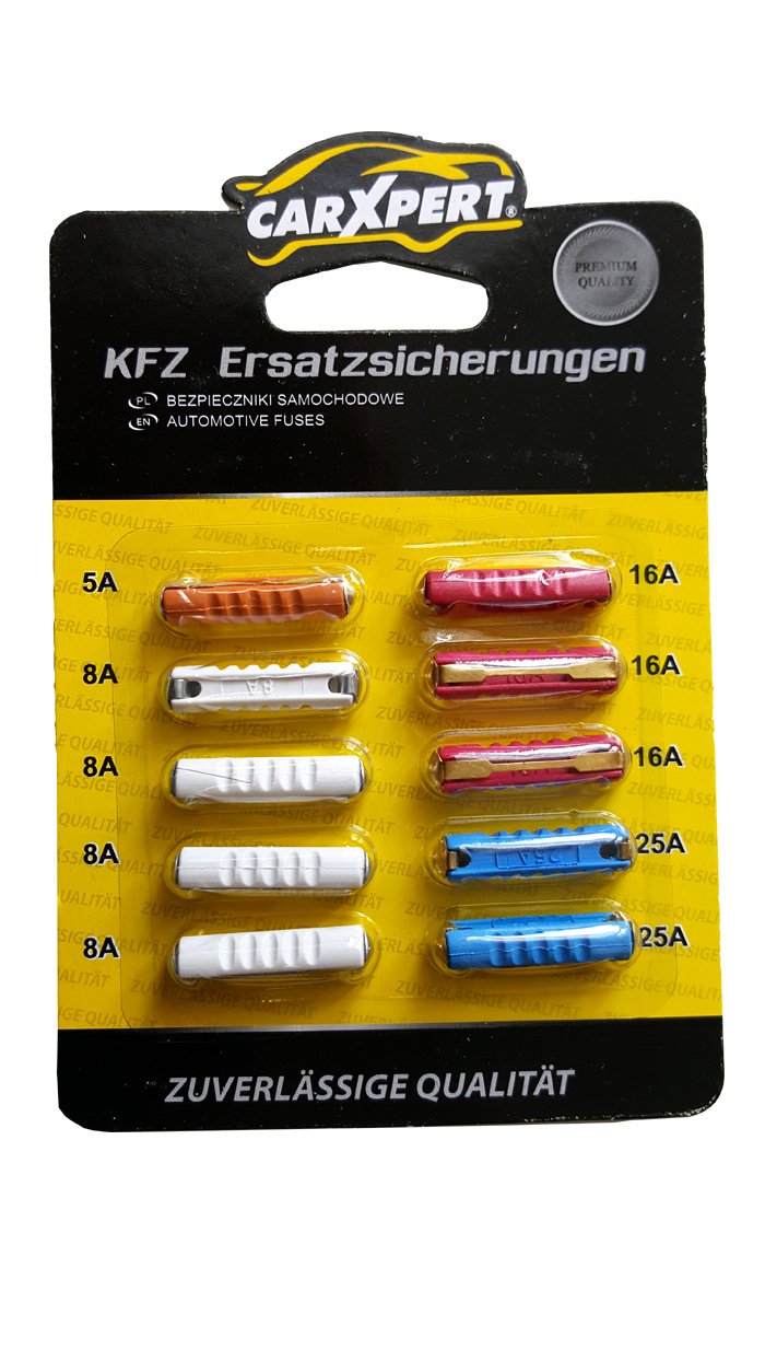 10er Pack KfZ Sicherungen Schmelzsicherung Abschmelzsicherung 5 bis 25A von myshopx