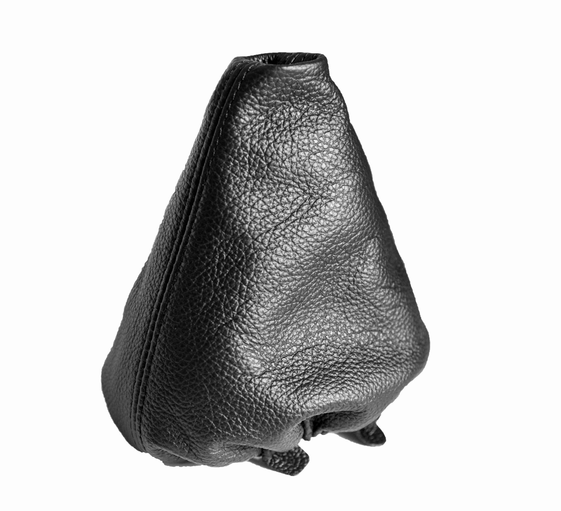 Schaltmanschette Schaltsack Sack Schwarz Faden Schwarz Echt Leder myshopx SA57 von myshopx