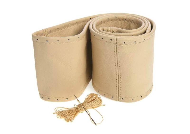 myshopx Lenkradschoner Lenkradhülle Lenkradbezug Echt Leder Farbe BEIGE Ø 37-39cm/ 9,5cm von myshopx