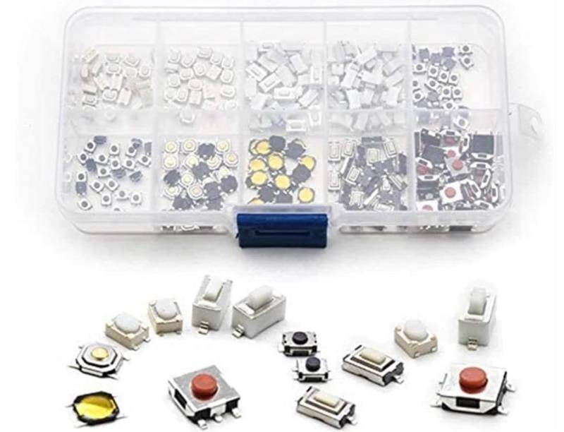 myshopx Microtaster Taster Fernbedienung Set 200 Stück Schlüssel Fernbedienung Taster Micro SMD Taster Autoschlüssel von myshopx