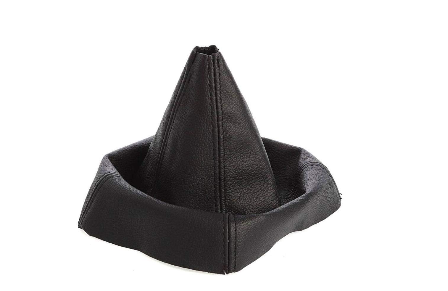 myshopx SA43 Schaltmanschette Schaltsack Sack Schwarz Faden Schwarz Echt Leder von myshopx