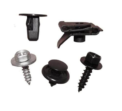 myshopx Set Metall Befestigung Unterfahrschutz Unterboden Motorschutz Clips Einbausatz Plastik Nieten Schlagniete Druckniete Clips Unterfahrschutz Befestigung Clips Klammern C103 von myshopx