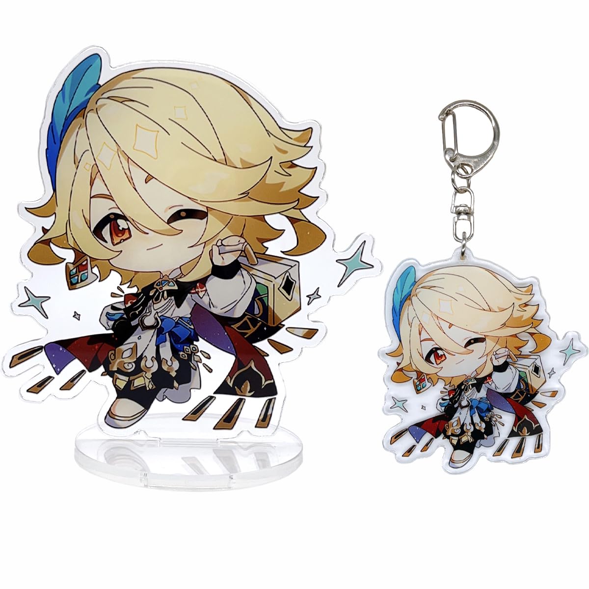 narukami Genshin Impact Cute Character Acrylic Figure Stand and Keychain Set for Game Player or Fans, Kaveh, Medium von narukami