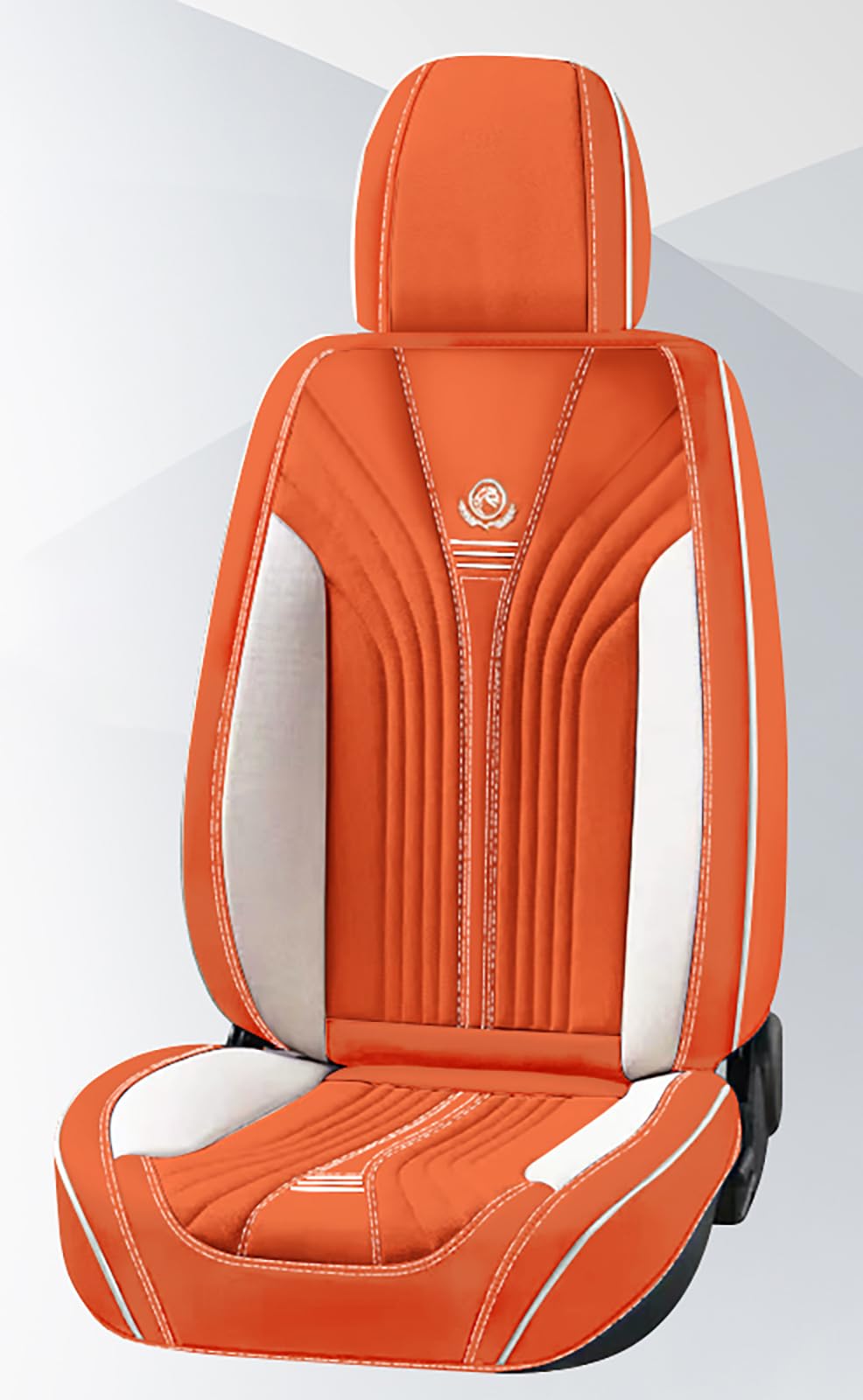 nenyan Autositzbezüge Komplett Set Universal in Premium Design | Schonbezüge für die Vordersitze & Rückbank | Auto Sitzbezüge Airbag Geeignet | Wasserdicht Sitzbezug - Orange von nenyan