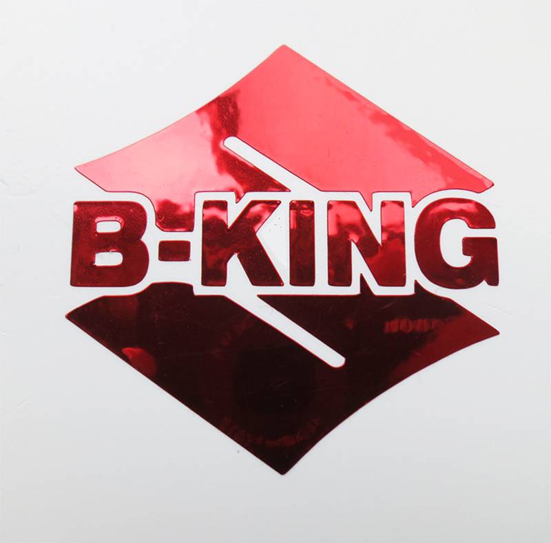 b-King Rot Chrom Motorrad Aufkleber Aufkleber Grafiken X 2 Stück B King von new