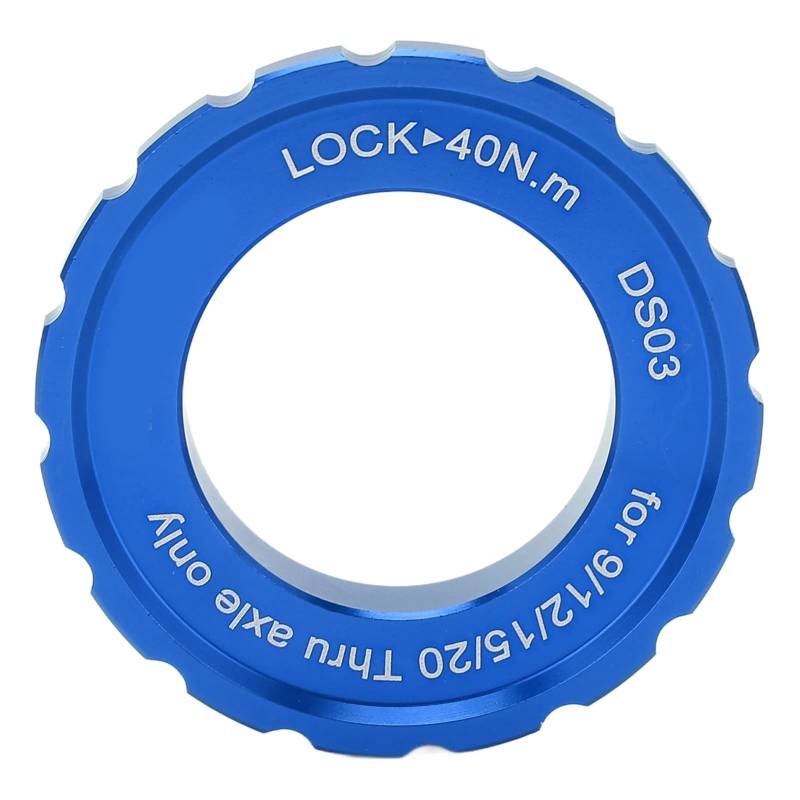 Centerlock-Verschlussring für Mountainbike-Laufradnabe, Scheibenrotor-Verschlussring aus Aluminiumlegierung, CNC-gefräste Schnellverschluss-Verschlusskappe für die (Blue) von nikusaz