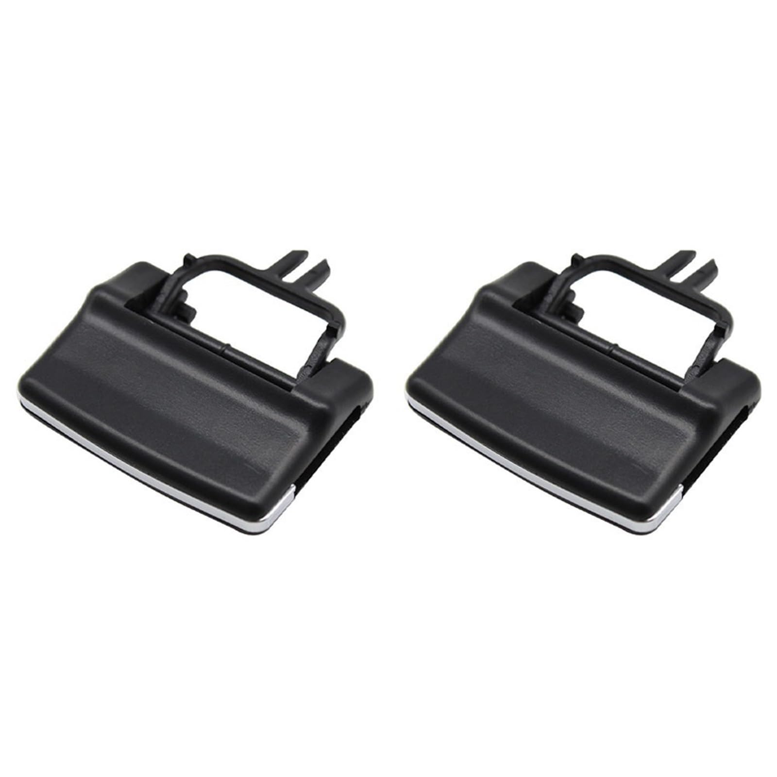 ningqonggongshi Kompatibel mit Benz für W164 GL-Klasse GL450 GL350 Auto vorne hinten Klimaanlage AC Vent Outlet Tab Slide Clips Reparatur ersetzen(Front Black 2pcs) von ningqonggongshi