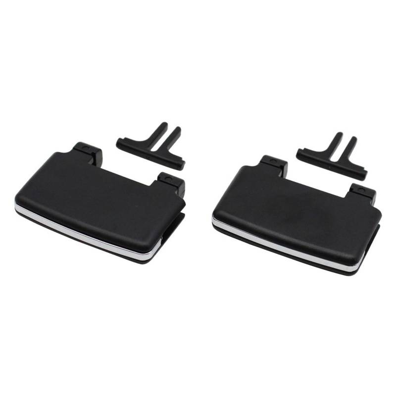 ningqonggongshi Kompatibel mit Benz für W164 GL-Klasse GL450 GL350 Auto vorne hinten Klimaanlage AC Vent Outlet Tab Slide Clips Reparatur ersetzen(Rear Black 2pcs) von ningqonggongshi