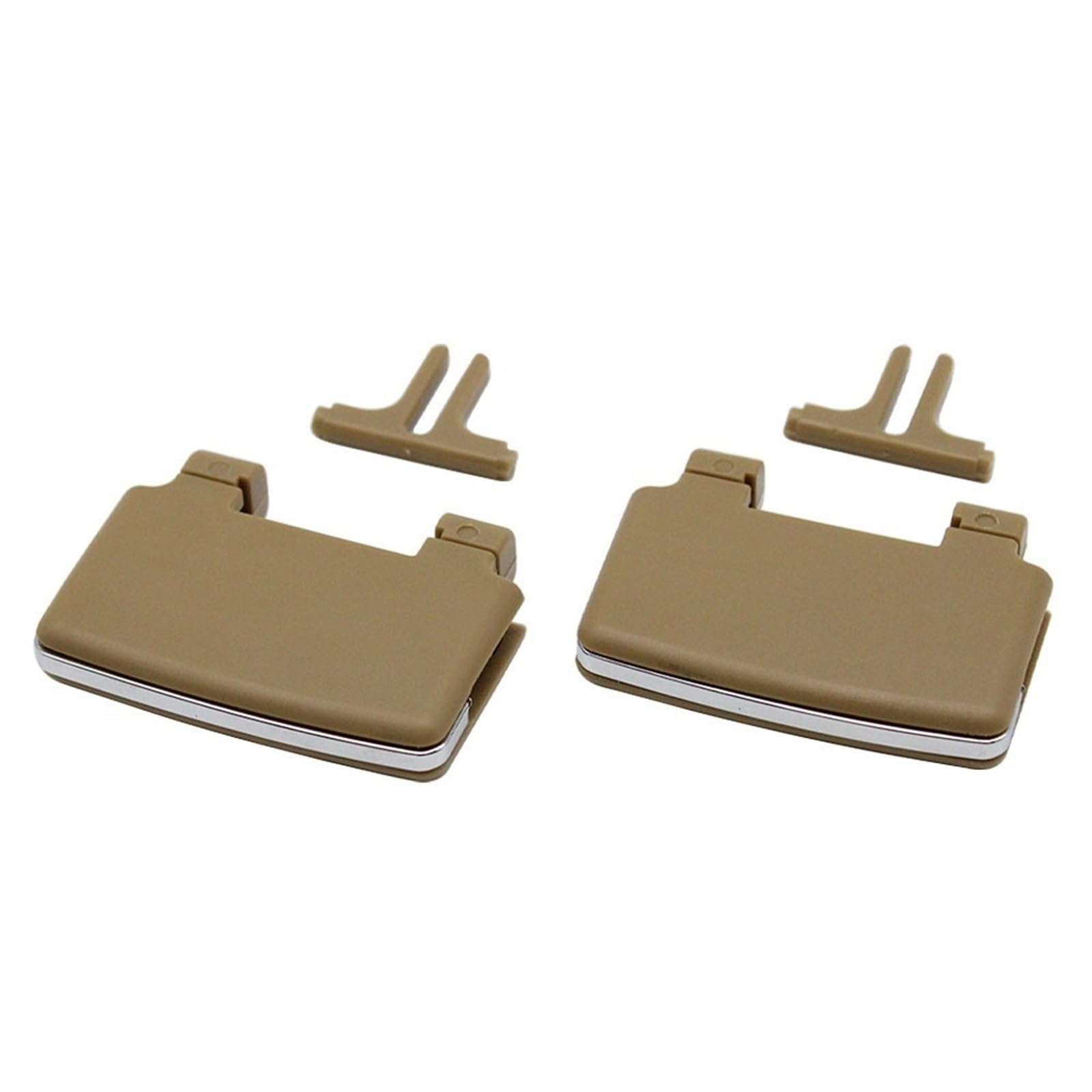 ningqonggongshi Kompatibel mit Benz für W164 M ML Klasse ML300 ML450 ML500 Auto vorne hinten Klimaanlage AC Vent Outlet Tab Slide Clips Reparatur ersetzen(Rear beige 2pcs) von ningqonggongshi