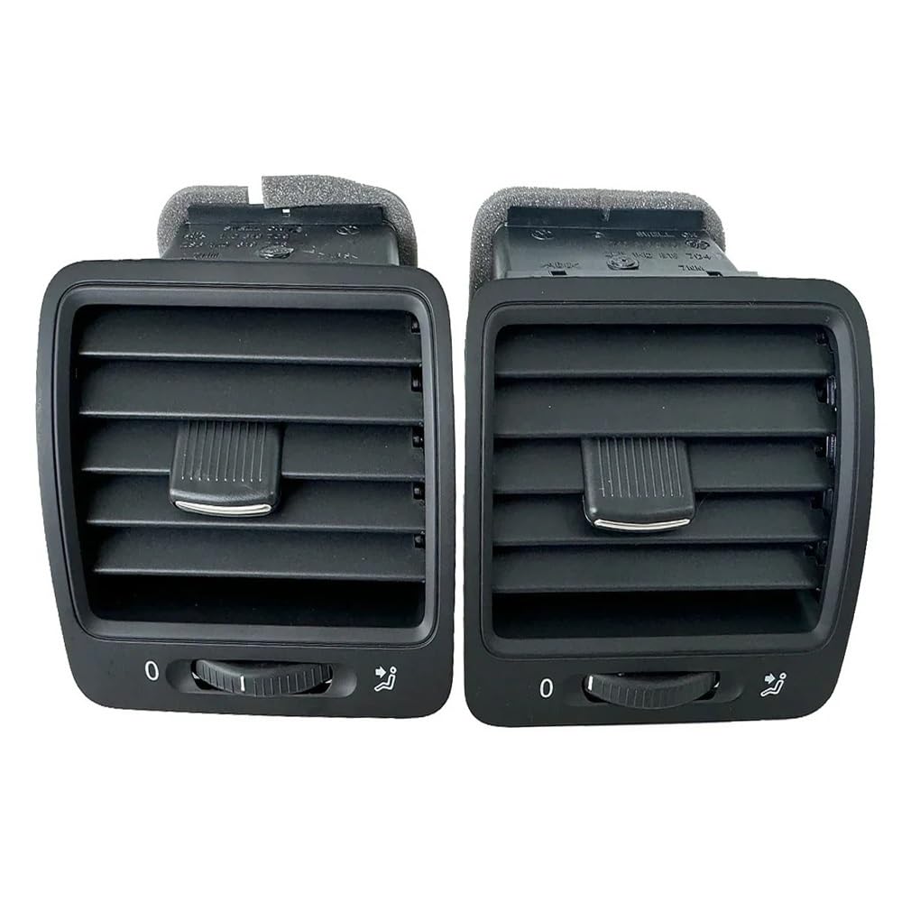 ningqonggongshi Kompatibel mit VW für Golf MK5 2004 2005 2006 2007 2008 2009 Dash Black Air Vent Grill Autozubehör 1K0819703A 1K0819704A(1 Pair-2PCS) von ningqonggongshi