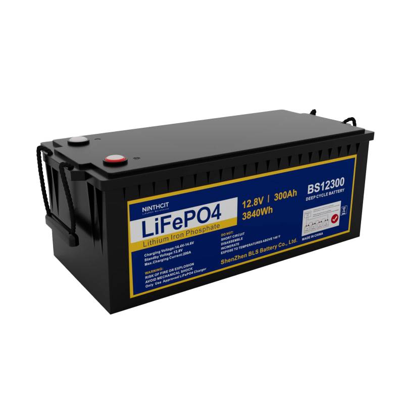 LiFePO4 12.8V 300Ah LiFePO4 wiederaufladbare Lithiumbatterie 300Ah, 8000 Zyklen Max. 3840Wh Ausgang LiFePO4 Batterie für Wohnmobile, Camping, Solars, Off-Output Grid von ninthcit