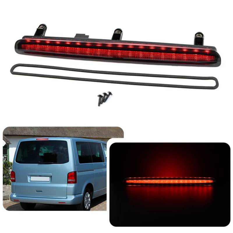 njssjd 1 x LED-Bremslicht für VW T5, Transporter, Multivan, Caravelle, Heckklappe, hohe Stufe, 3. Bremslicht von njssjd