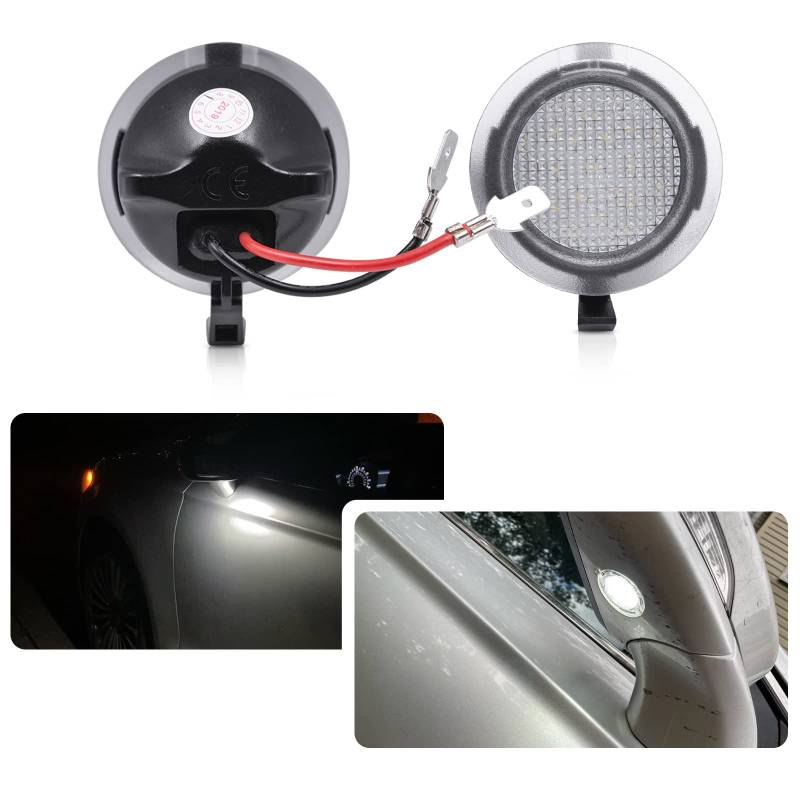 2 STÜCKE Led Unterspiegel Pfütze Licht Willkommenslampe Für Ford Mondeo MK5 Edge Explorer M-ustang Rückspiegel Seitenlicht von njssjd